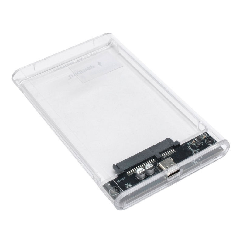 Gembird EE2-U3S-7 Внешний корпус USB 3.0 для 2.5" HDD SSD порт Type-С  SATA III  пластик  прозрачный